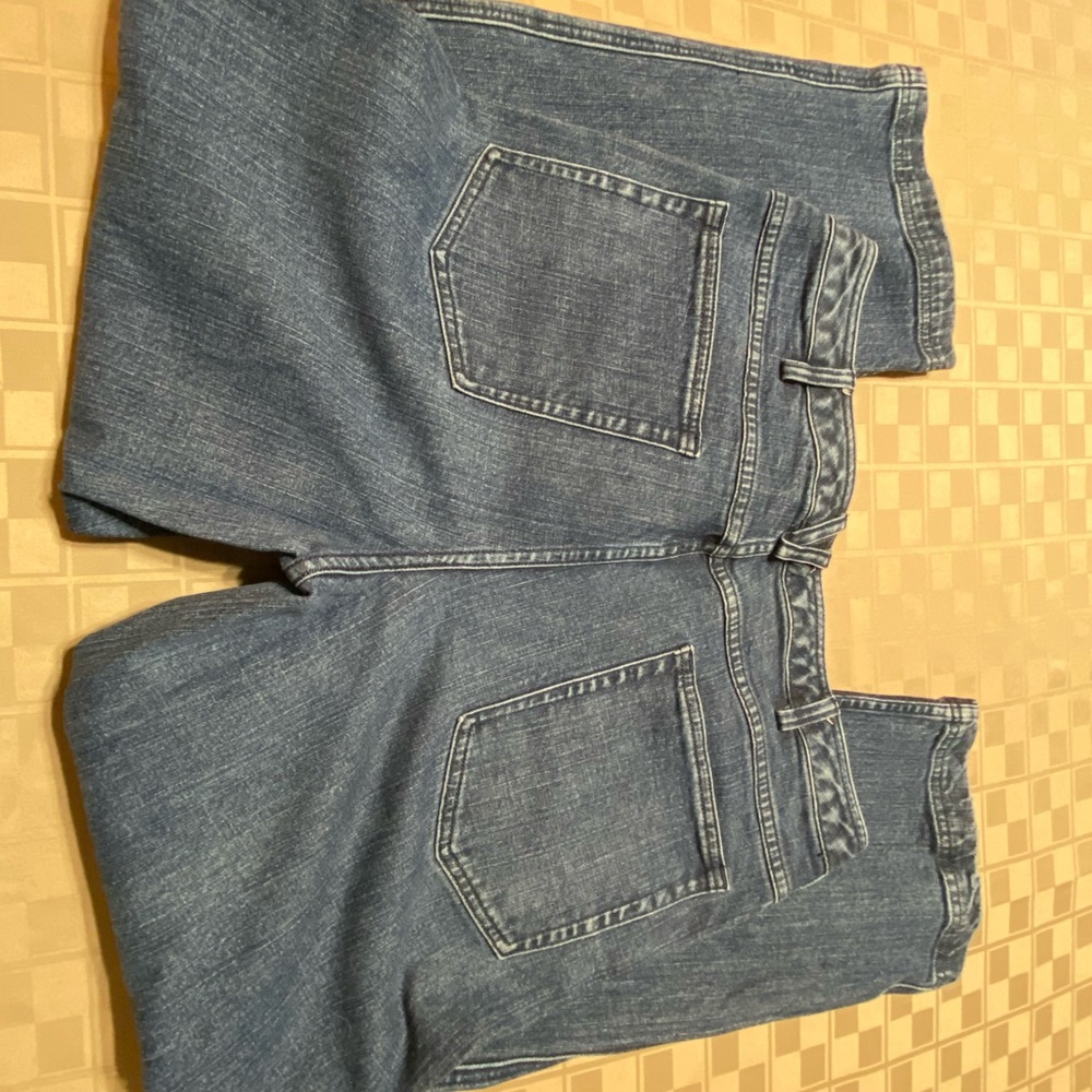 EUC Duluth Trading Company Women's Flare Work Jeans Size 14 Petite 36 X 33